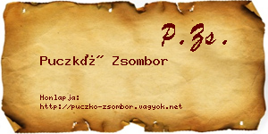 Puczkó Zsombor névjegykártya