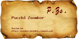 Puczkó Zsombor névjegykártya